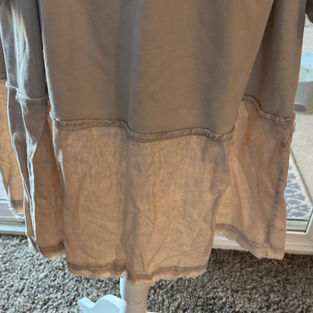 Oli & Hali Tan Hooded Midi Dress - Picture 10 of 13